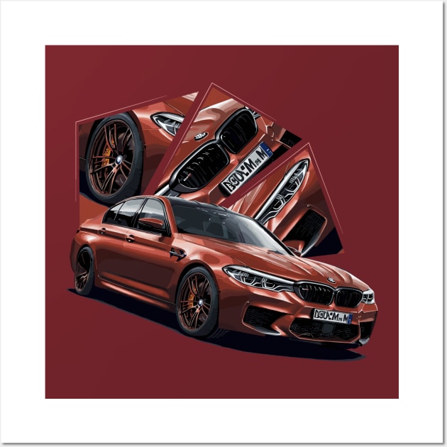 BMW M5 Competition F90 Classic Wall Art by Cruise Dresses